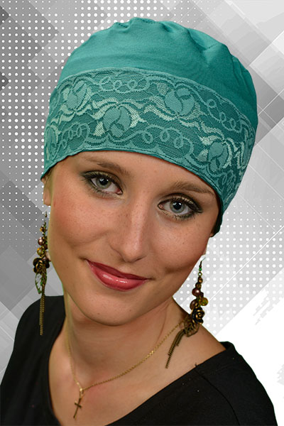 Turban Śpioszek z koronką Bambus Turbany b/1/15