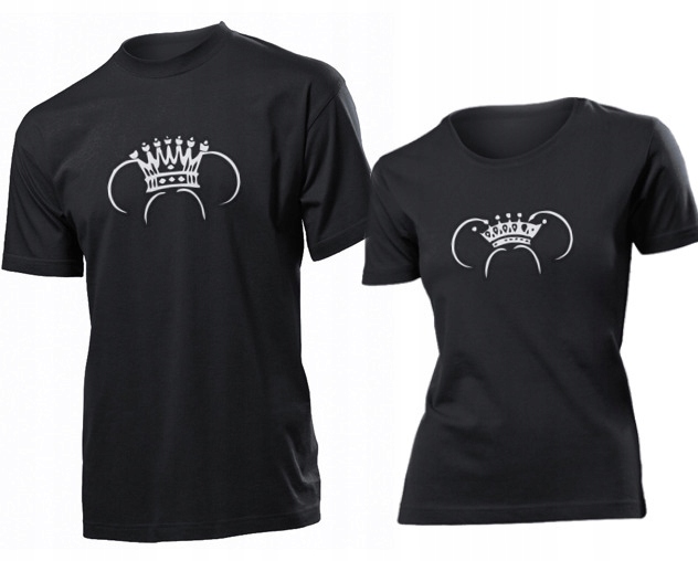 

Koszulki dla par Król I Królowa Walentynki L