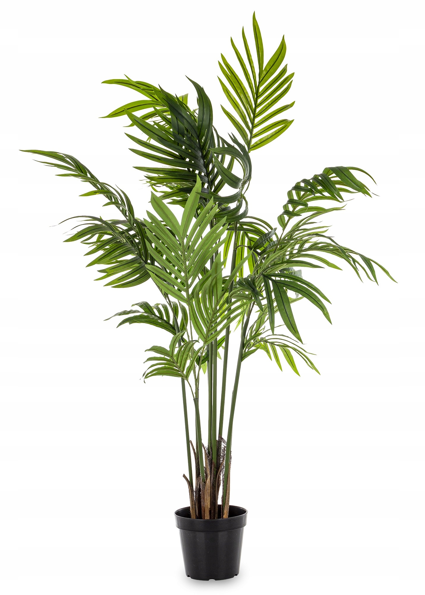 Rastlina Palma exotická umelá stromka 129 cm zelená v kvetináči