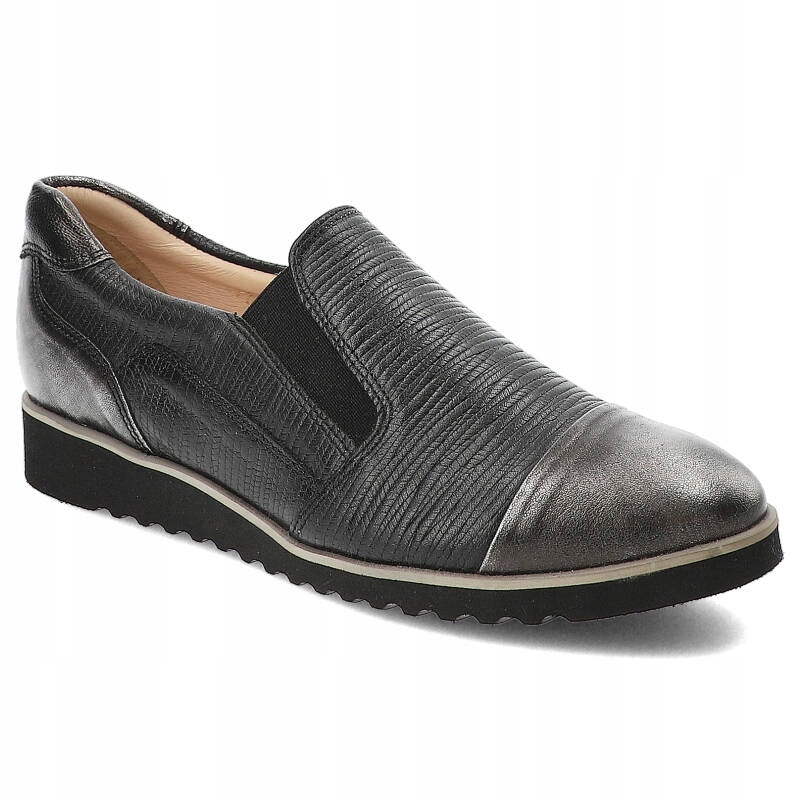 Černé polobotky Gamis Elegantní dámské boty