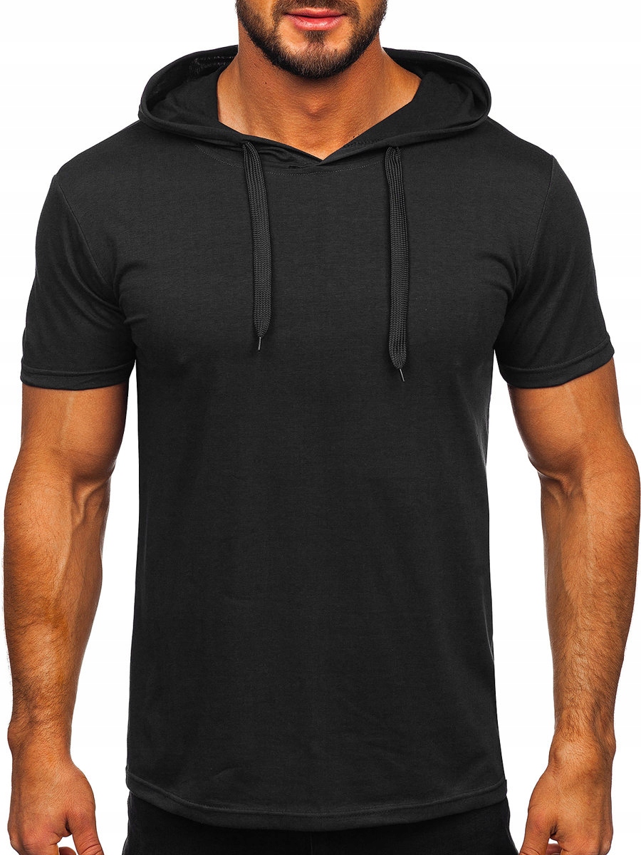 

T-shirt Z Kapturem Koszulka Czarna 8T89 Denley_l