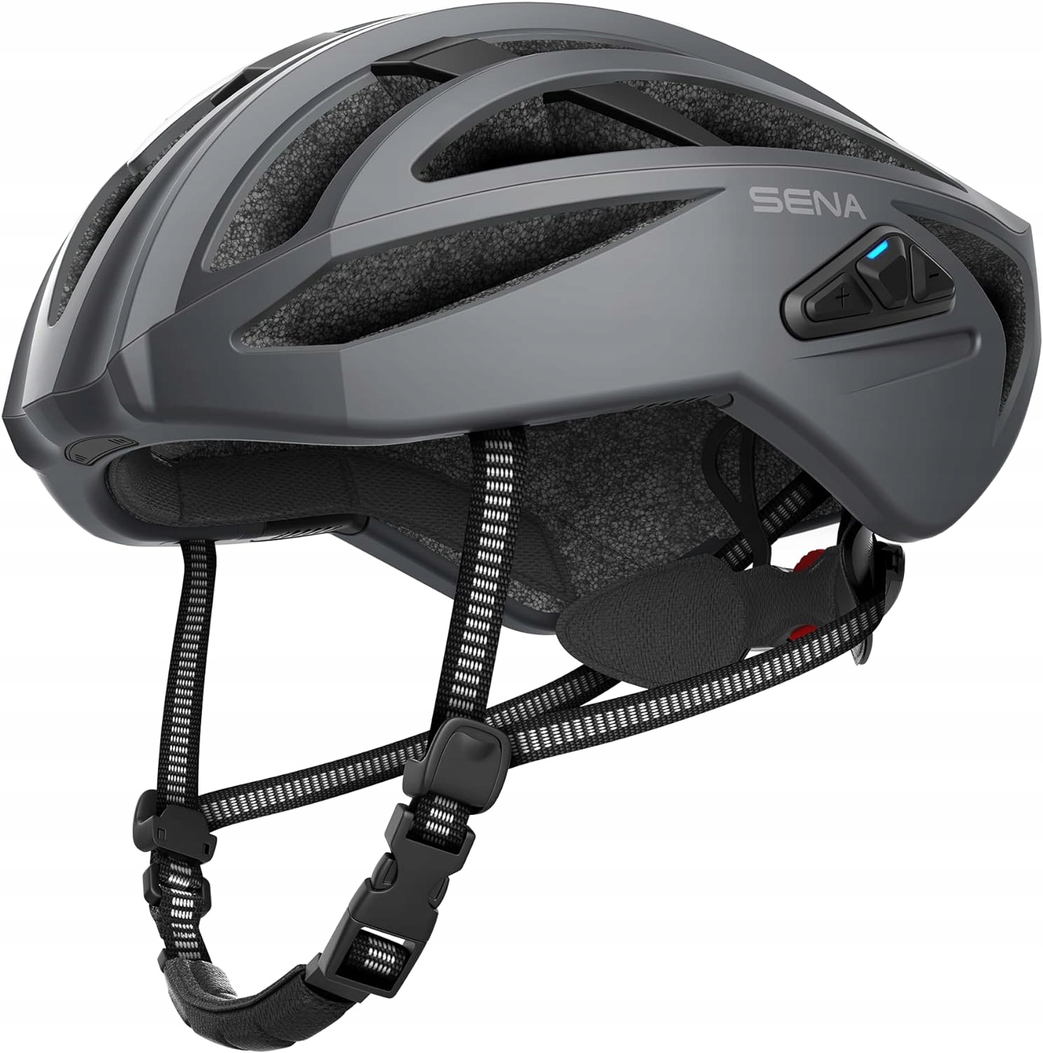 Cyklistická přilba Sena Smart Cycling Helmet R2 Matt Gray S 50-55cm S Interkomem