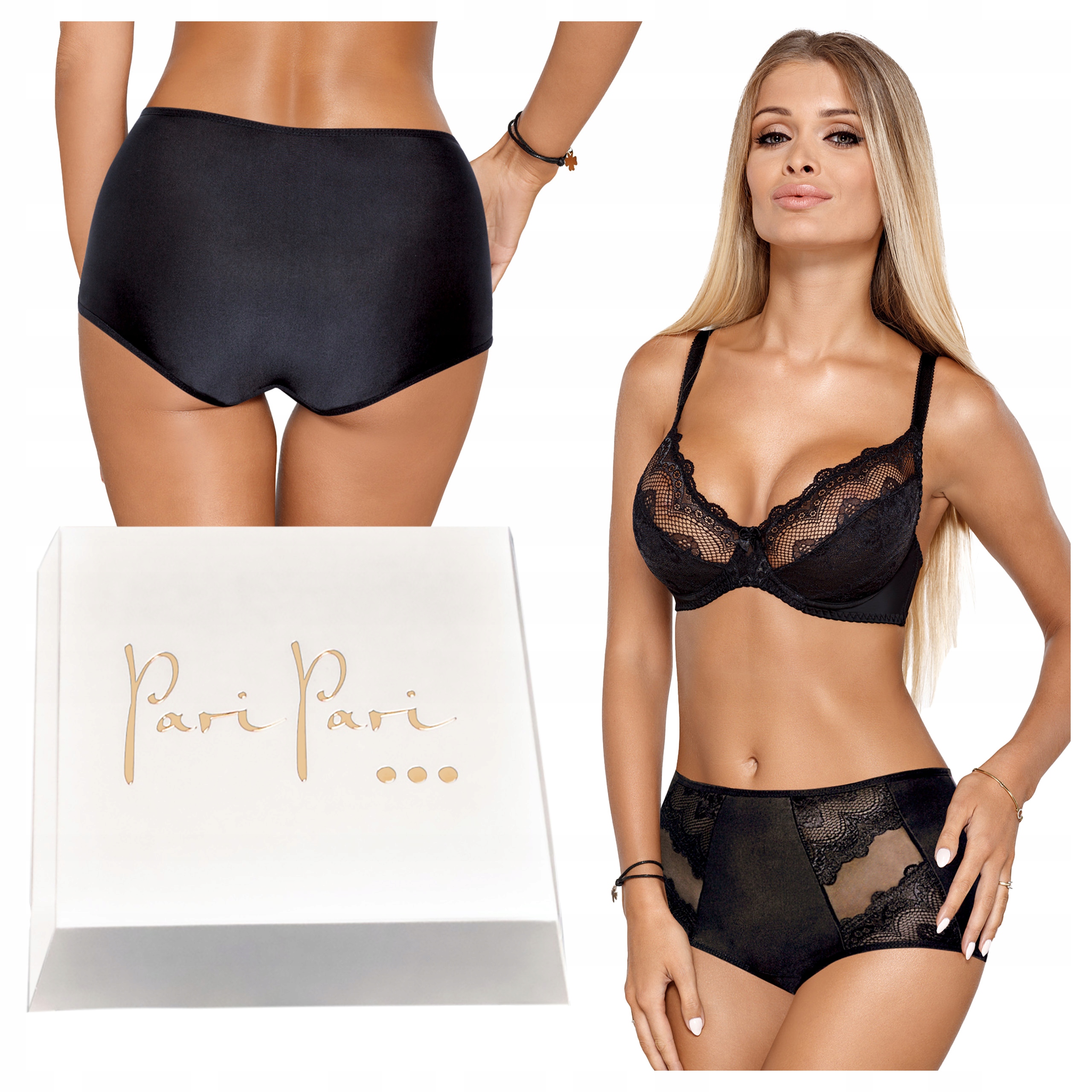 Komplet dámského spodního prádla Sexy podprsenka Měkké kalhotky Boxerky jako Dárek