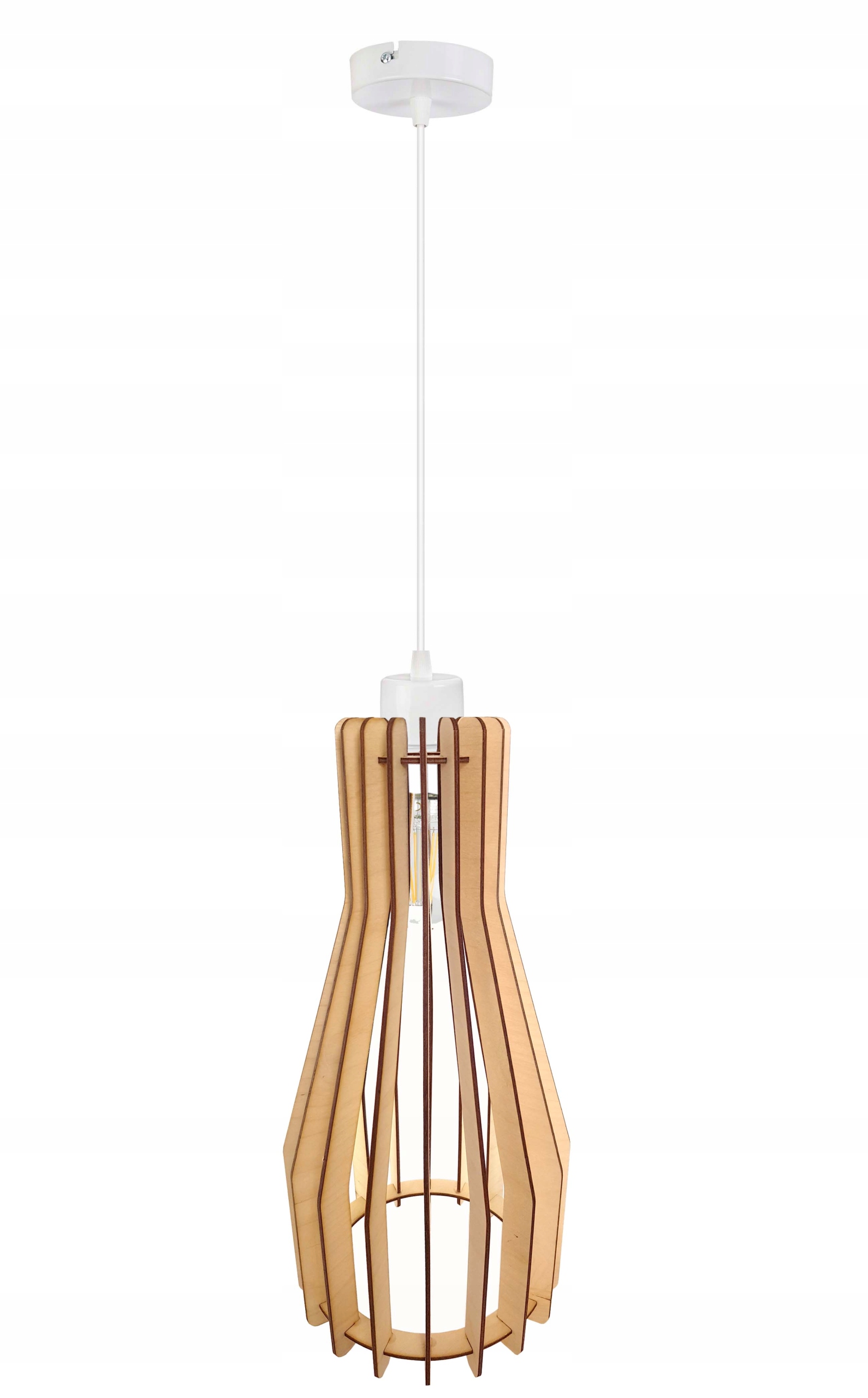 

Lampa Wisząca Zwis żyrandol sufitowa Loft Drewno 1