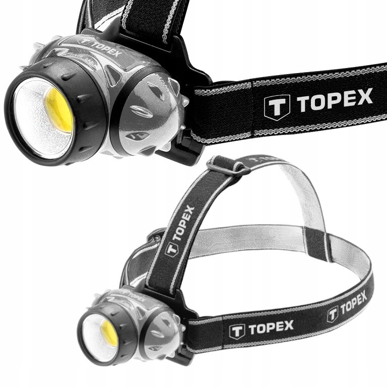 Latarka czołowa Topex LED COB czołówka AAA MOCNA