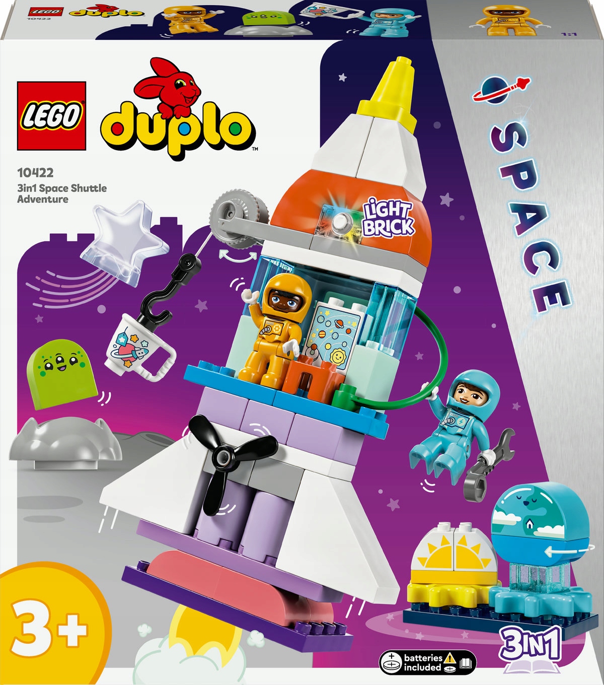 Lego Duplo Town Vesmírné dobrodružství s raketoplánem 3v1