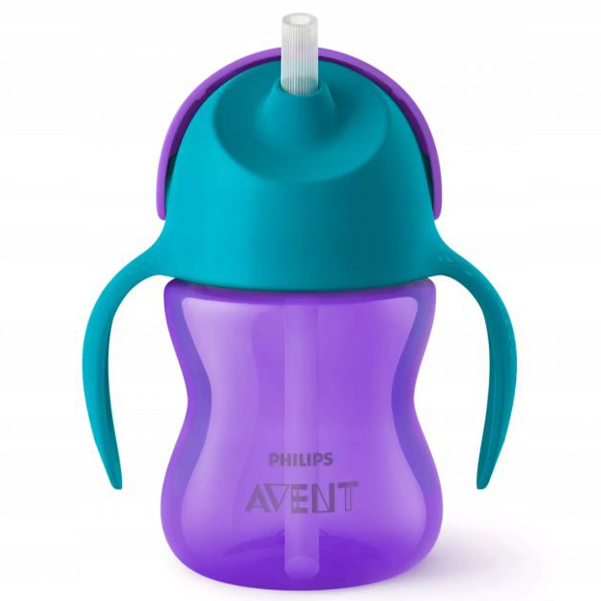 AVENT KUBEK NIEKAPEK ZE SŁOMKĄ BIDON DLA DZIECI 200 ML FIOLET 9M+ Marka Philips Avent