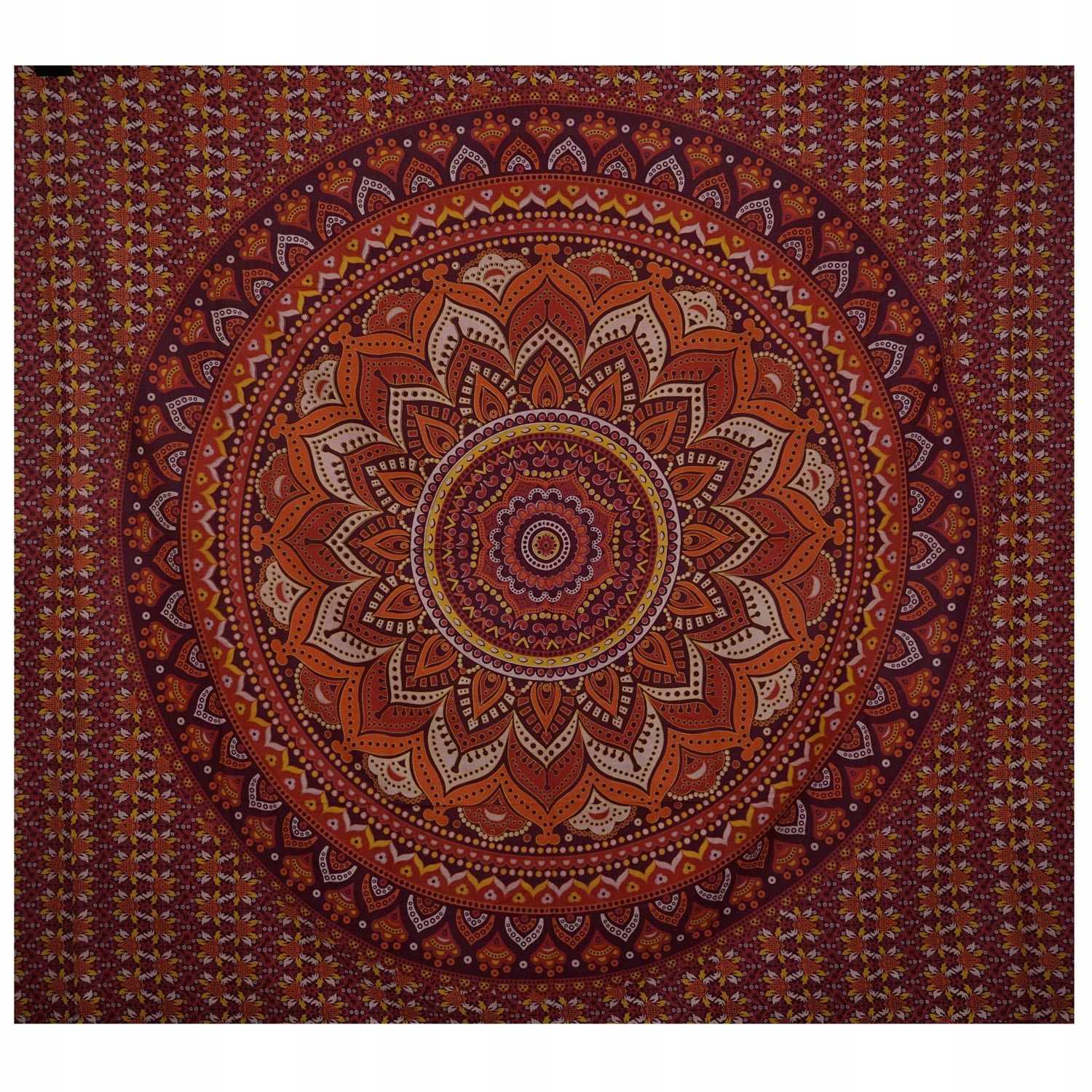 XXL Indyjska Narzuta Zasłona Obrus Mandala 210x230
