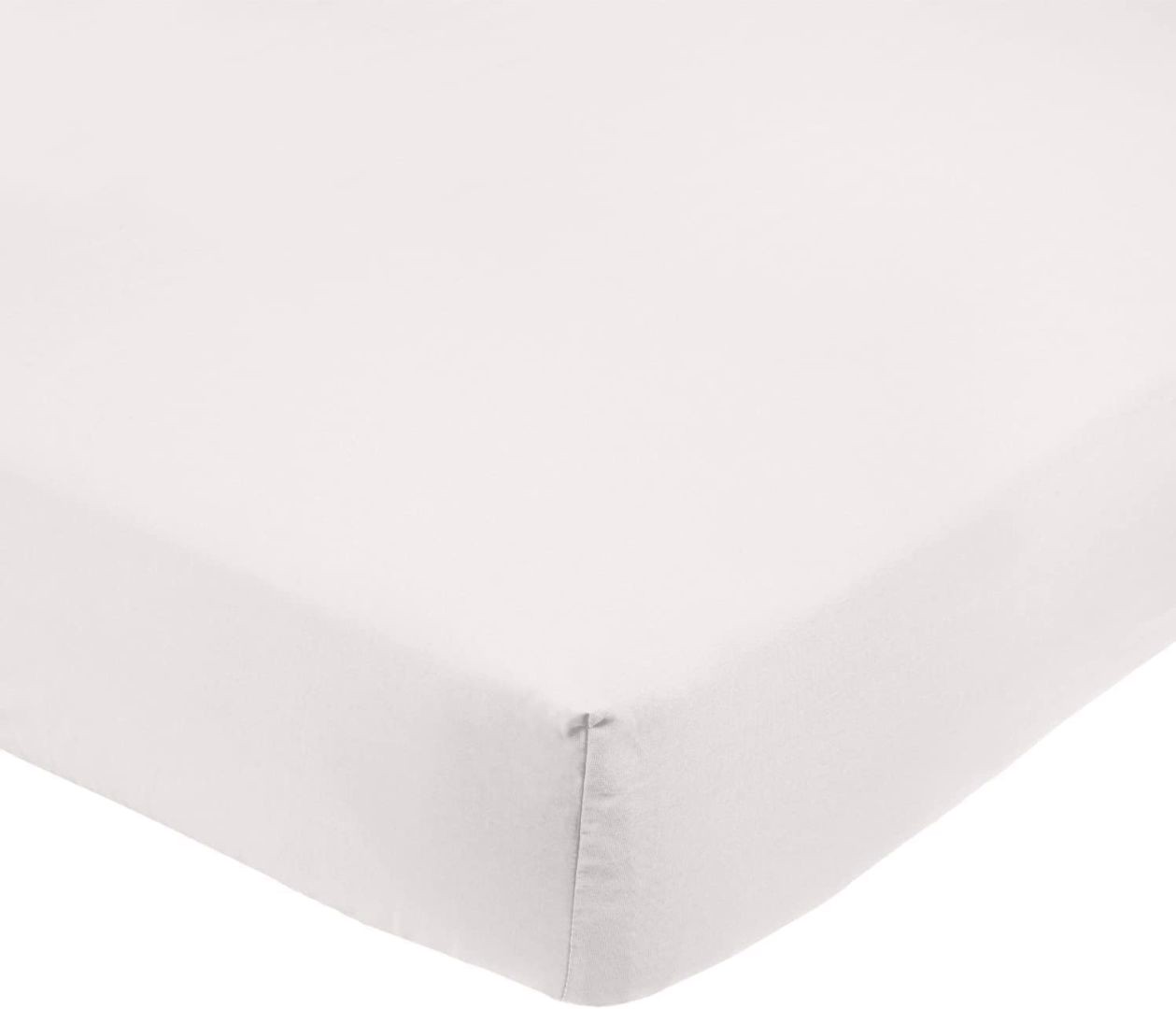 Prostěradlo s gumou Amazon 135 x 190 cm Mikrovlákno Prodyšný krém