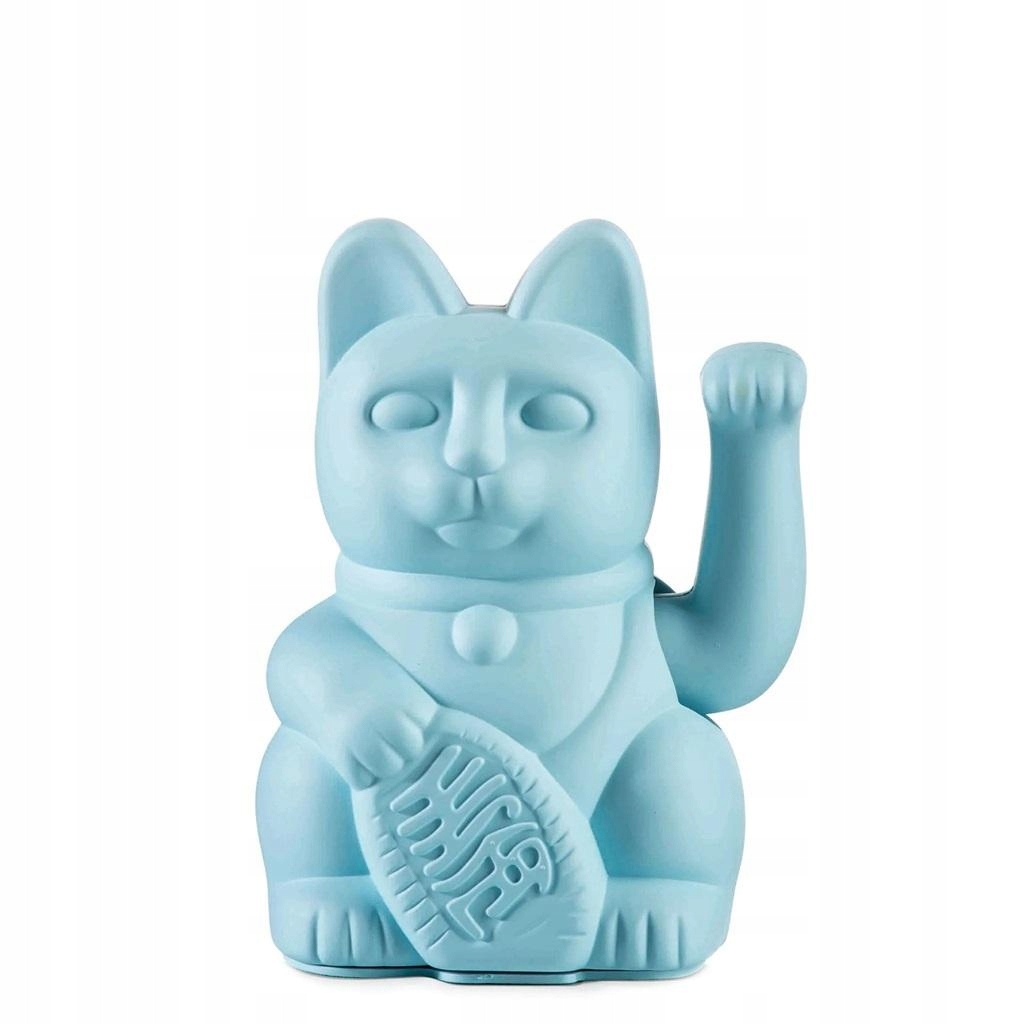 Kočka štěstí modrá 15 cm Figurky Zvířat pro děti Figurka Kočka Kočky