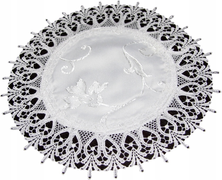 

Serwetka Z Gipiurą 30cm Biała Na Stół Dekoracyjna