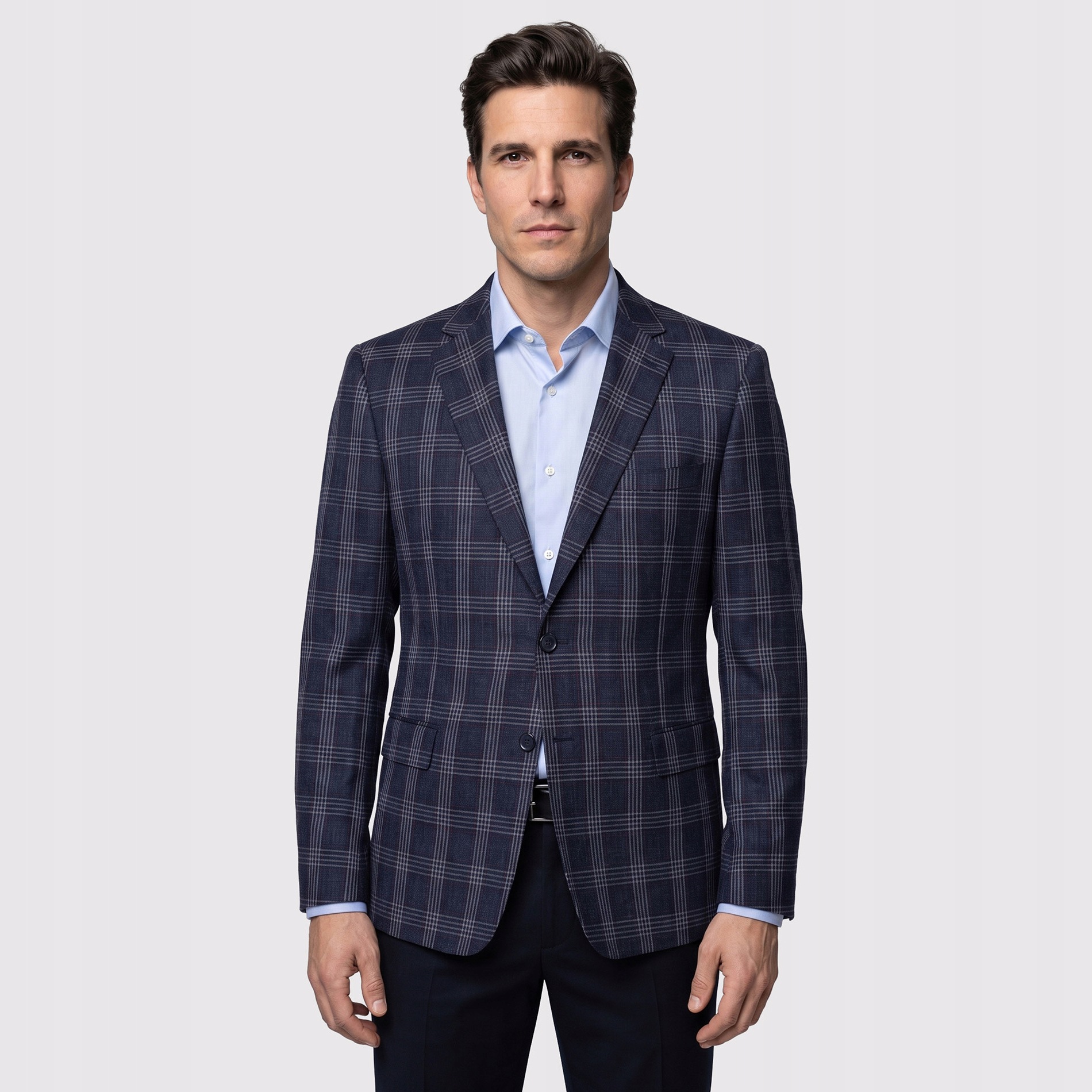 Tmavě modrá elegantní sako pro muže s vlnou Pako Lorente vel 176/56