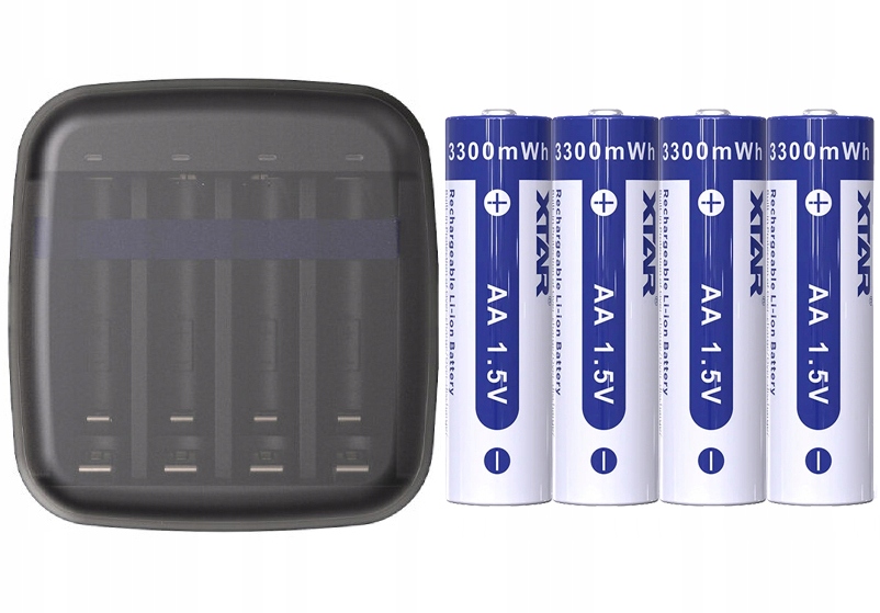 Nabíječka Baterií Aaa Aa Li-ion Nabíjecí Baterie 2000 mAh Li-ion Aa