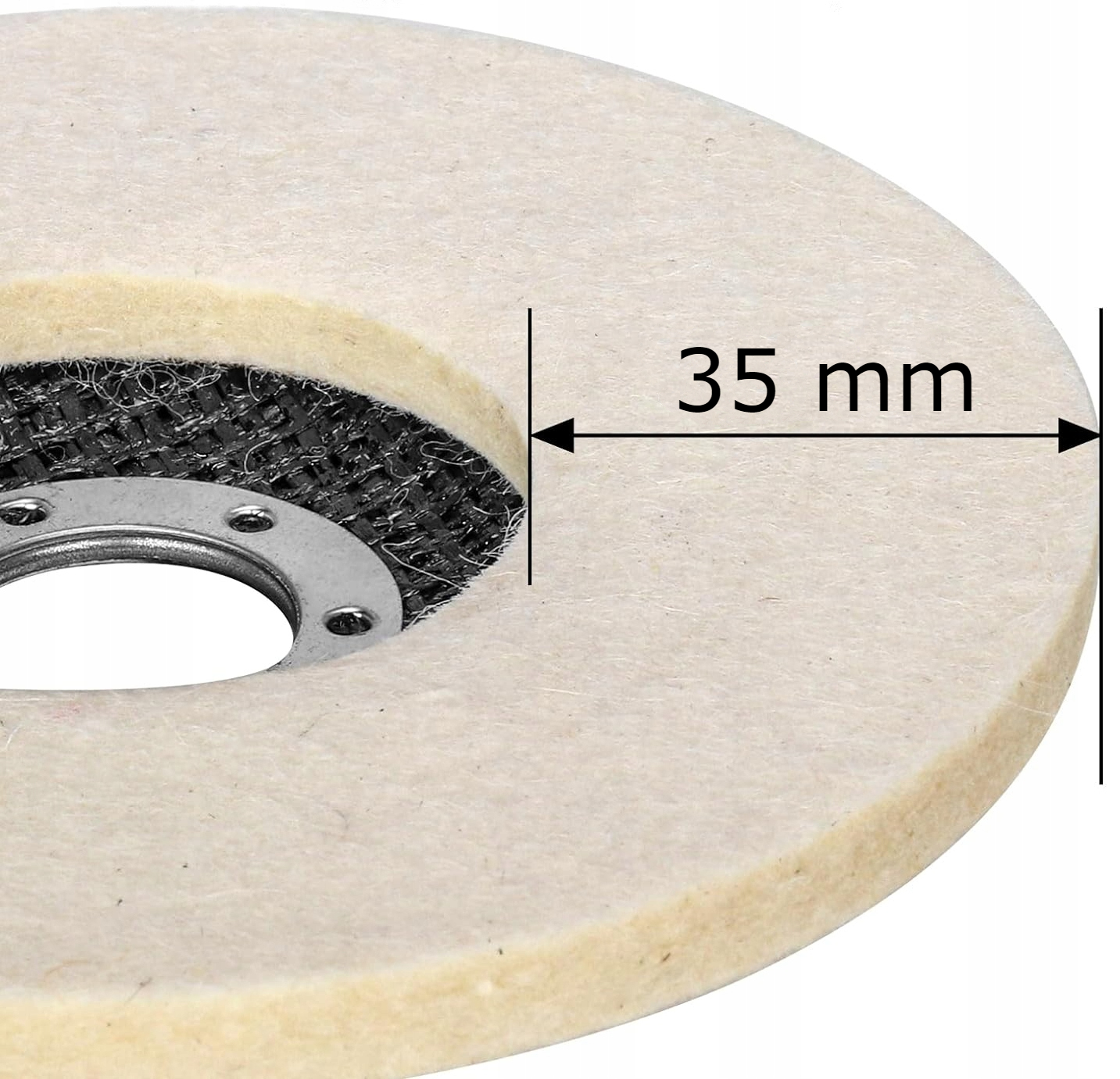 TARCZA POLERSKA FILCOWA FILC PEŁNA 125mm Kod producenta 234394