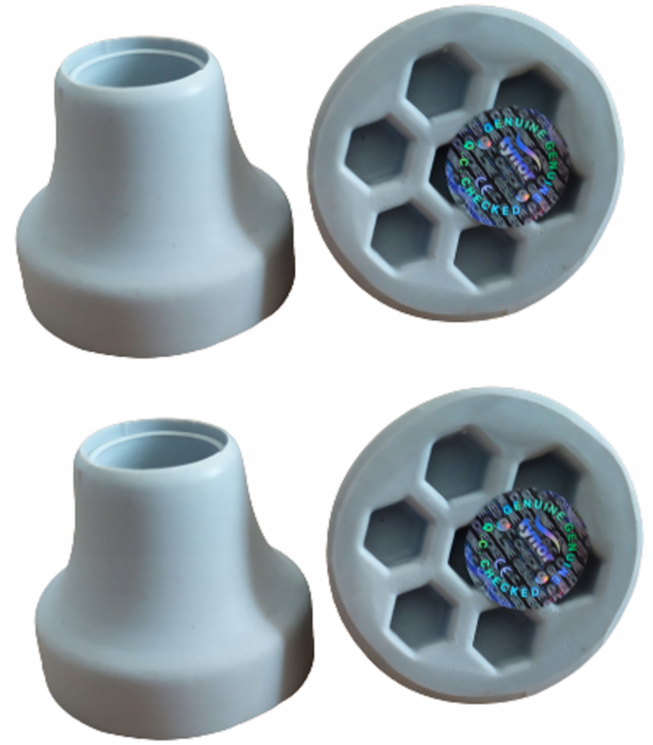 4x Nasadka Nakładka Końcówka Gumowa Do Kul/lasek/balkoników Guma 15mm