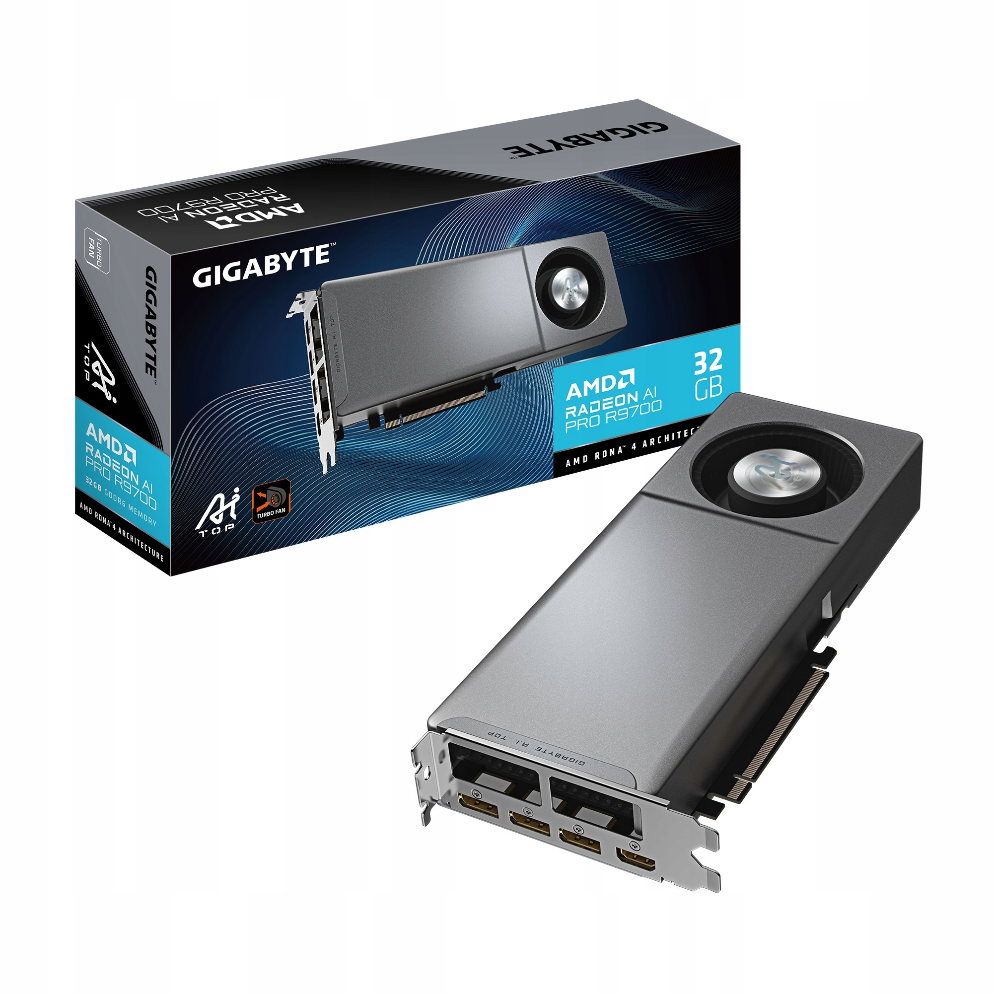 Gigabyte Radeon Ai Pro R9700 Ai Top 32G Amd 32 Gb GDDR6