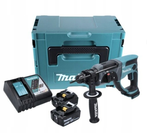Makita DHR202RTJ Młotowiertarka Udarowa Sds Plus 1,9J 18V Lxt Zestaw 2x5Ah