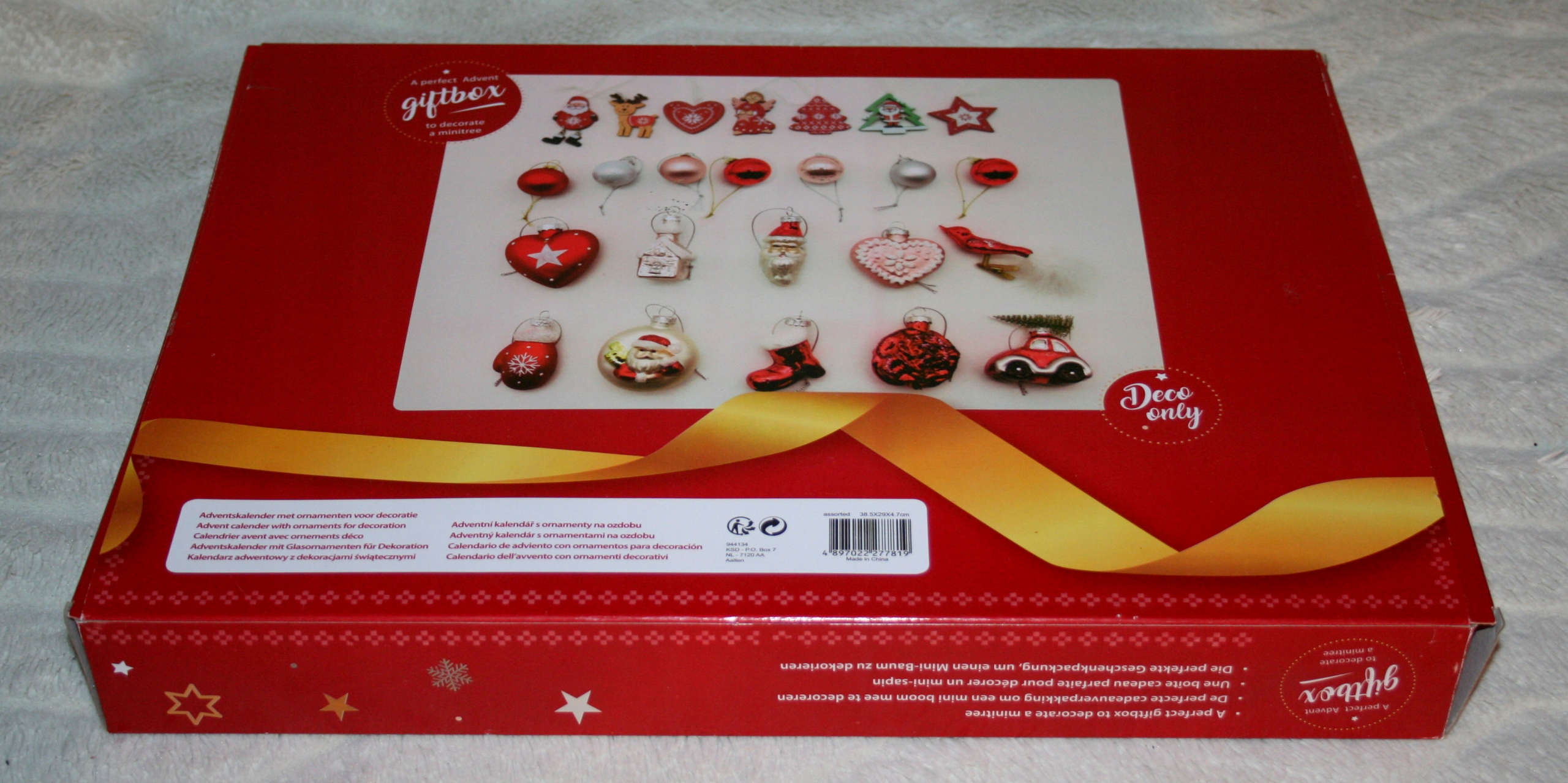 KALENDARZ ADVENTOWY ŚWIĄTECZNY 24 BOMBKI OZDOBY Rodzaj inny