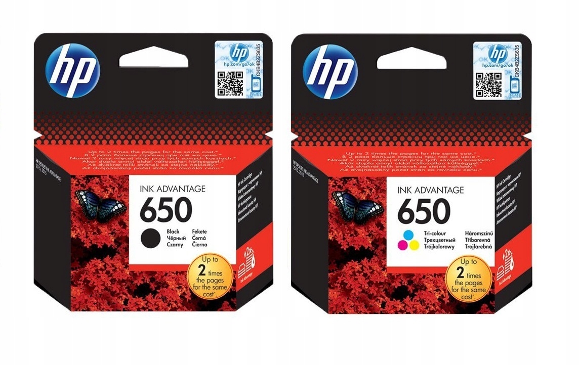 

Zestaw Tuszy Hp 650 czarny kolor