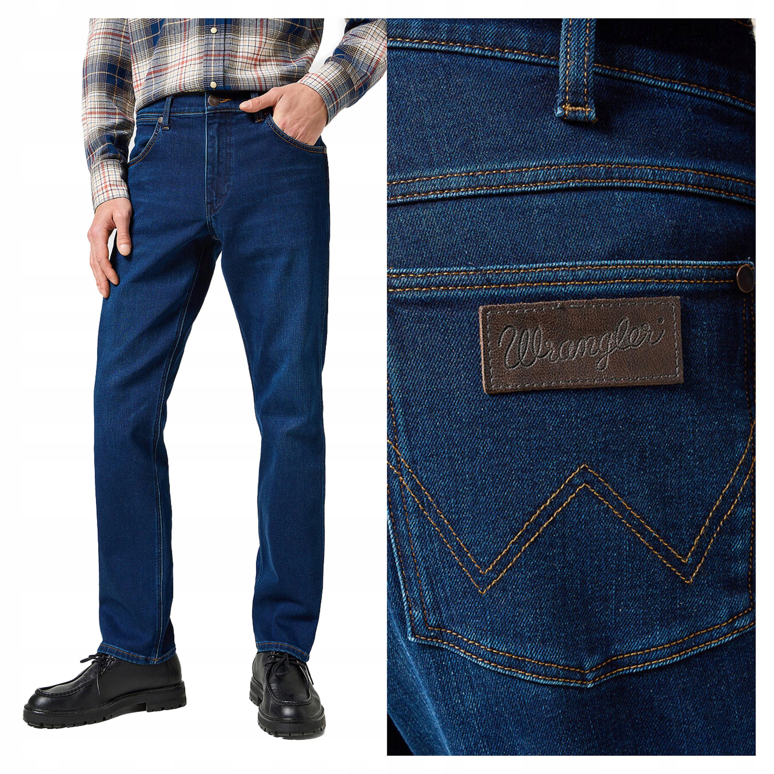 Wrangler Greensboro W38 L34 Pánské džíny Jednoduché