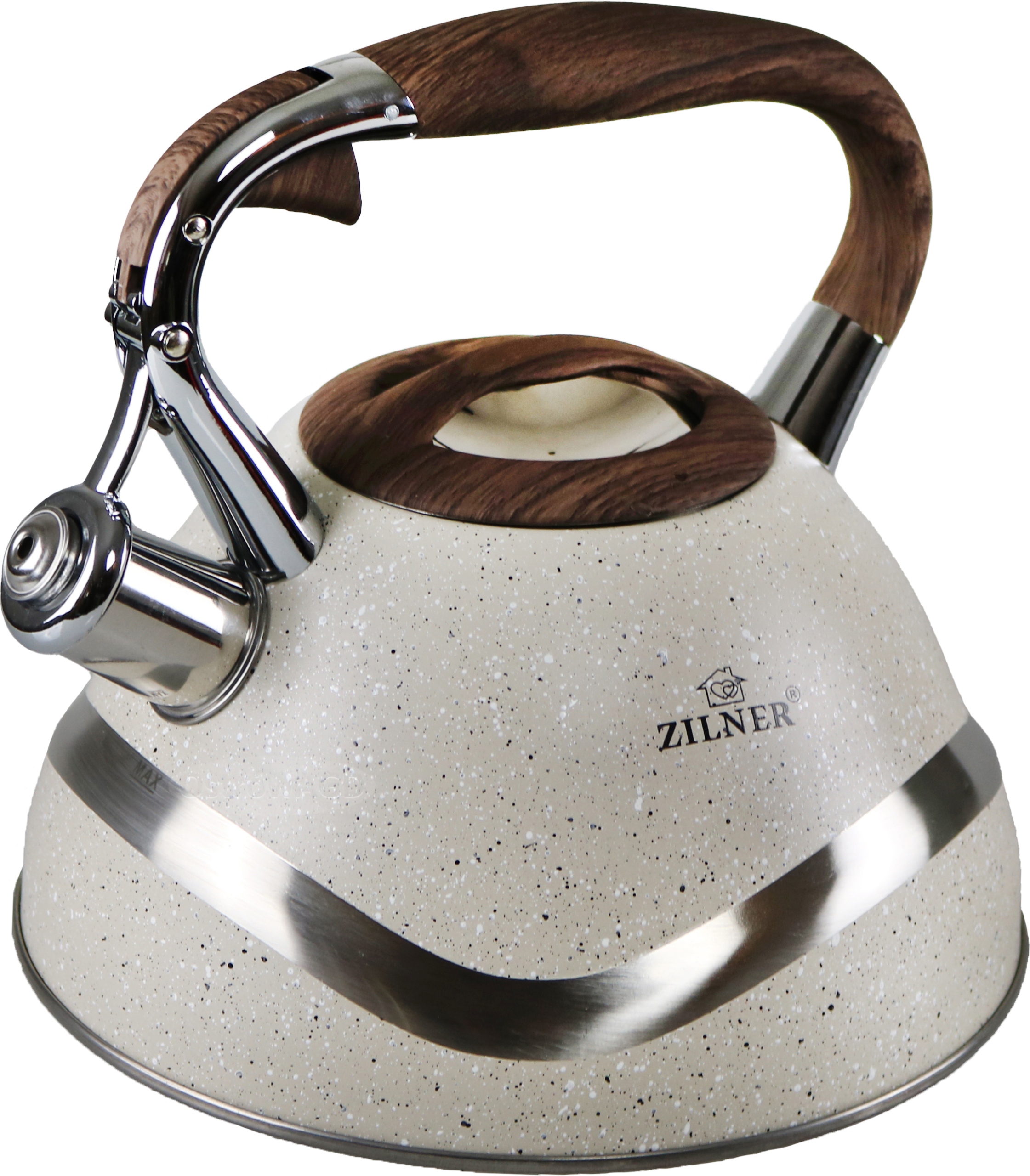 

Czajnik z Gwizdkiem Beżowy Marmurek 3L Zilner