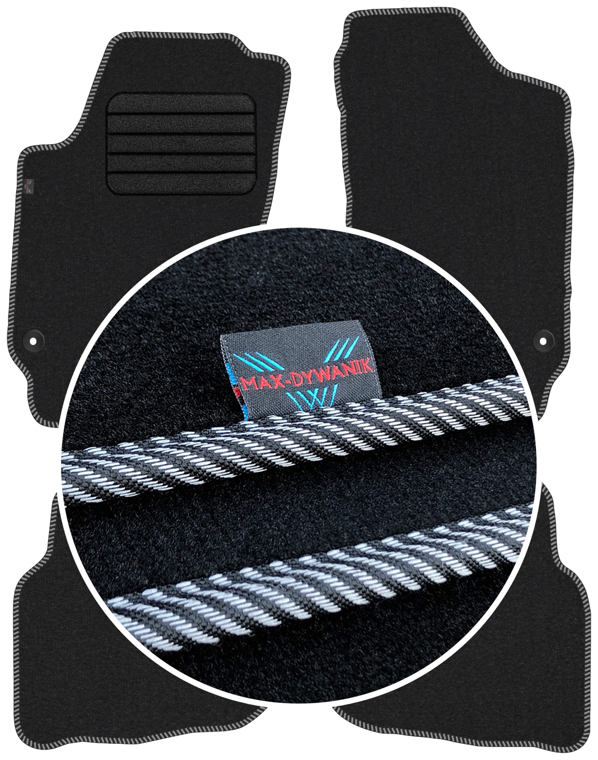 Seat Cordoba II 2002-2009 Velurové autokoberce Koberce do auta