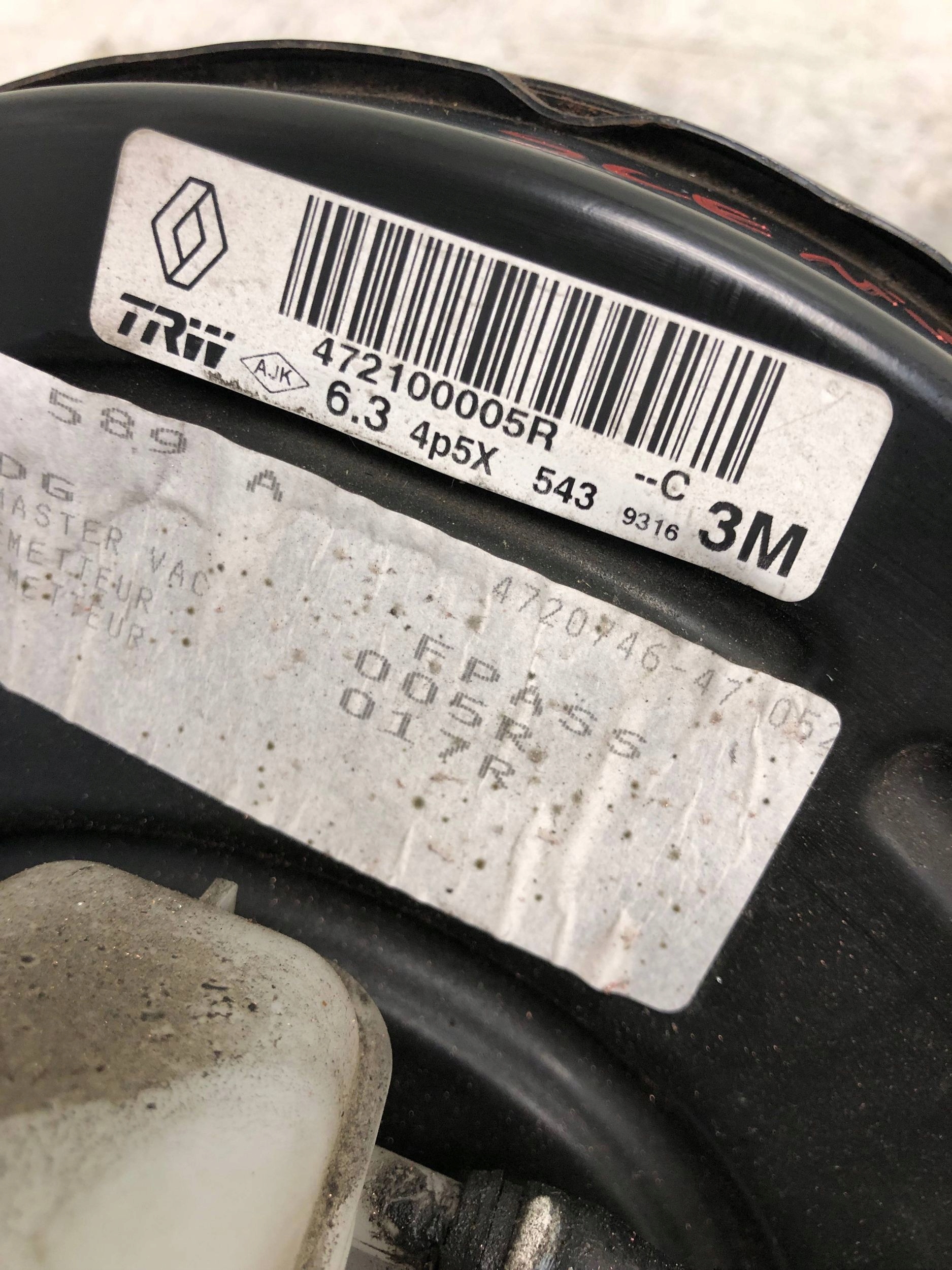 servo kočnice RENAULT SCENIC III 472100005R