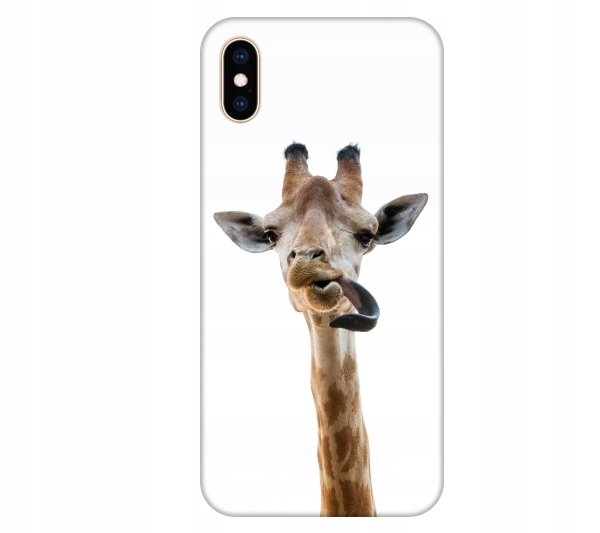

Etui na telefon iPhone X / Xs Zyrafa smieszne zwie
