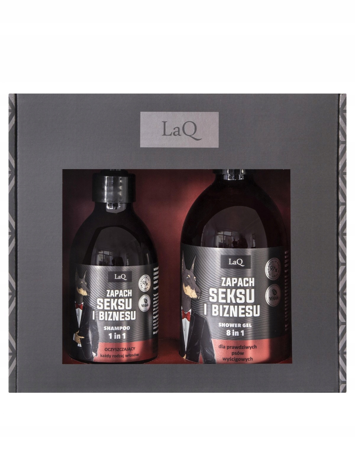 LaQ DOBERMAN Sada pre mužov Gél 500 ml + šampón 300 ml