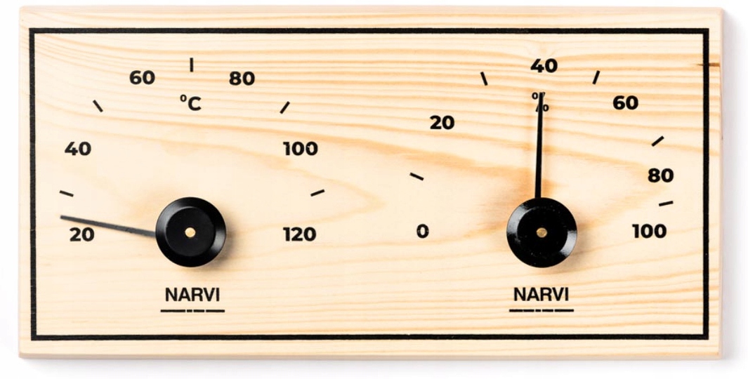 TERMOMETR Termo-higrometr do sauny NARVI