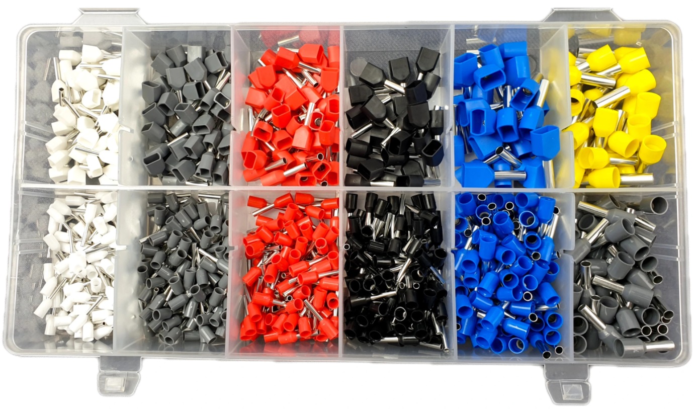 ZACISKARKA PRASKA DO TULEJEK KABLOWYCH KABLI 6-KĄT + TULEJKI ZESTAW 775el Stan opakowania oryginalne