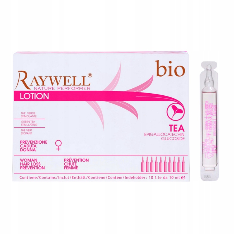 Raywell Ampułki Przeciw Wypadaniu Włosów Kuracja Bio Tea 10SZT x 10ml
