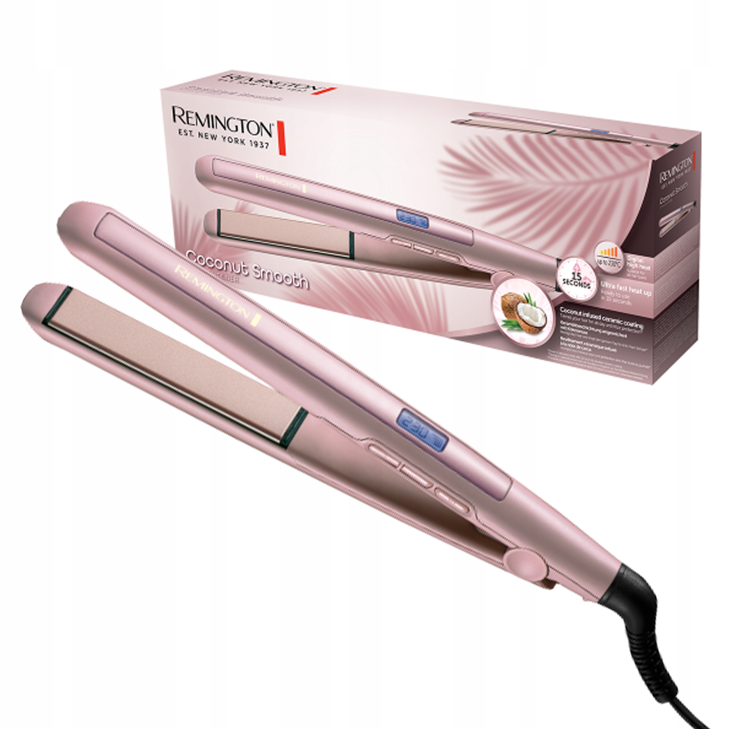 

Ceramiczna Prostownica Remington Coconut Smooth