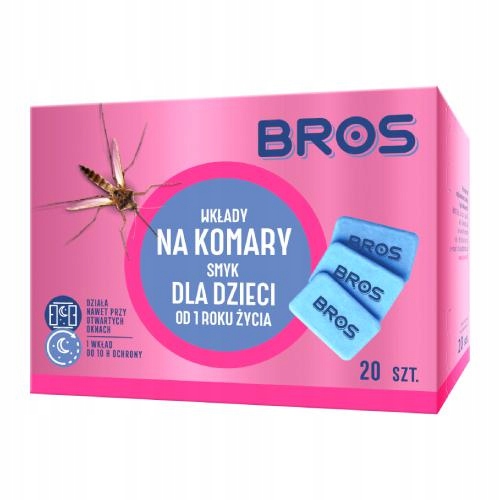 

Bros Wkłady do Elektro na komary dla dzieci, 20szt