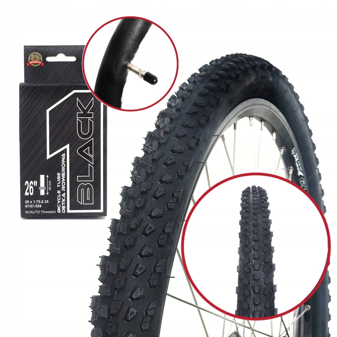 

Opona Kenda K1134 26x1.95/44-559 i Dętka 26 Black1