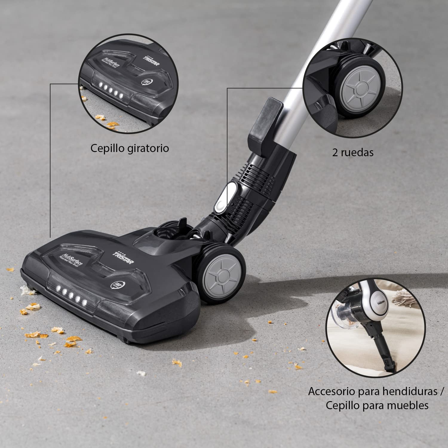 Odkurzacz pionowy na aku. Tristar SZ-1990 czarny Kod producenta SZ-1990