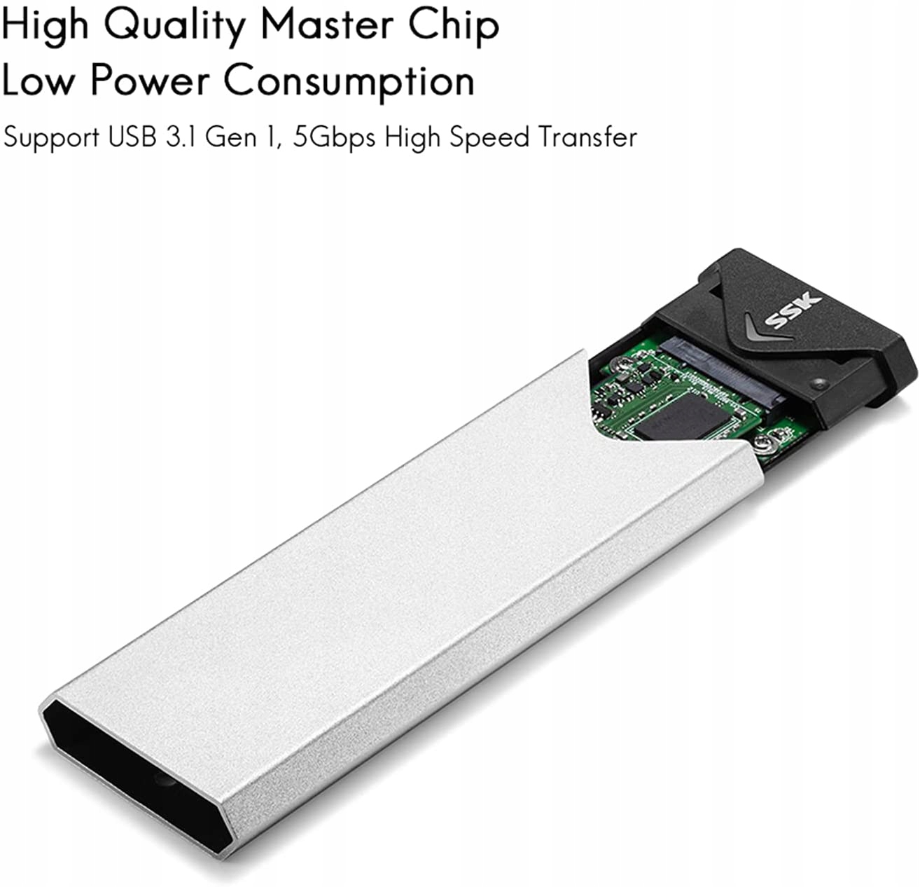 Obudowa dysku SSD M.2 NGFF Type-C USB 3.1 GEN1 alu Kod producenta SHE-C320