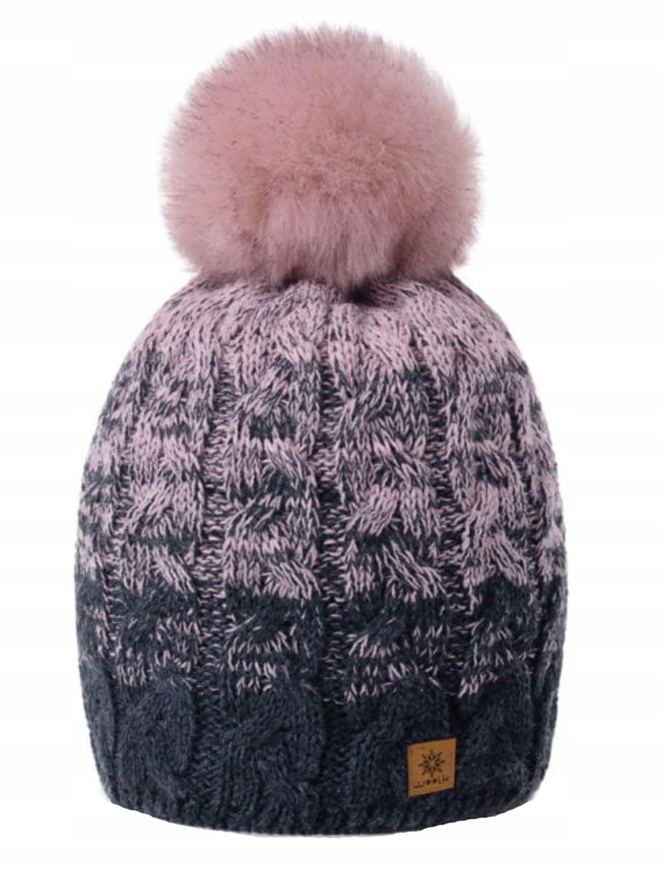 

Zimowa Czapka Ciepła pompon i polar Woolk Pola