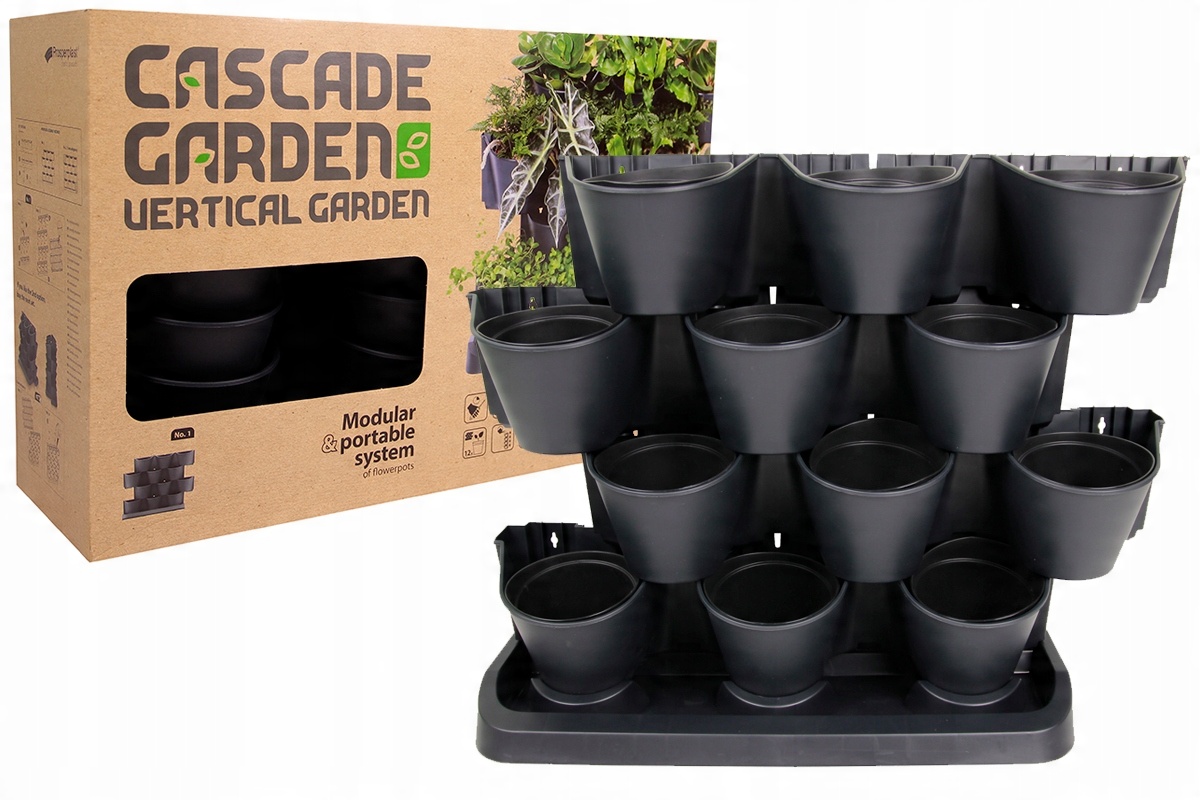 

Doniczka Cascade Garden Modułowa Stojąca Antracyt