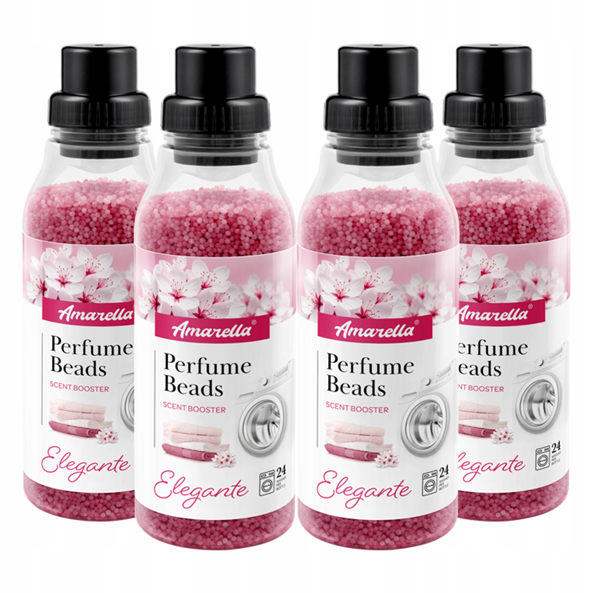 Levně Sada vonných perliček na praní Amarella Elegante 4x370 g granule