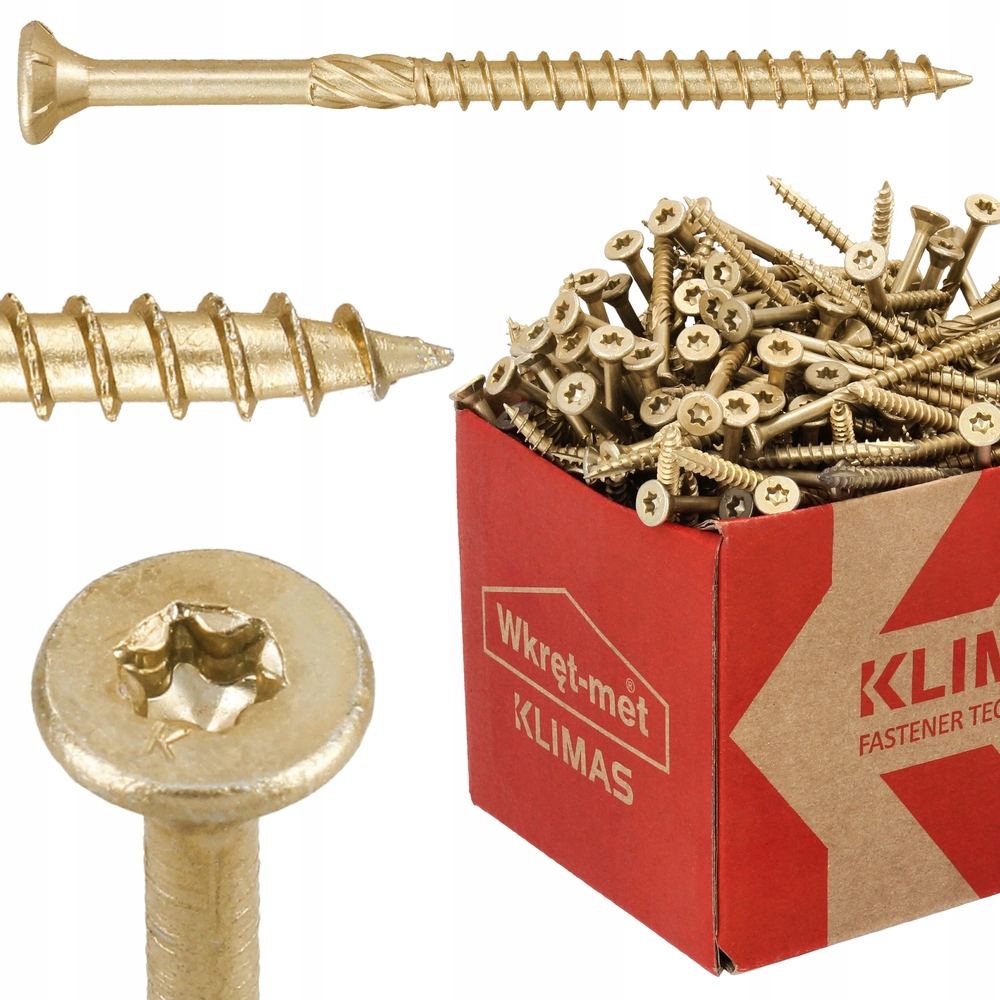 

Wkręty ciesielskie do drewna Torx 4,0x60 250szt