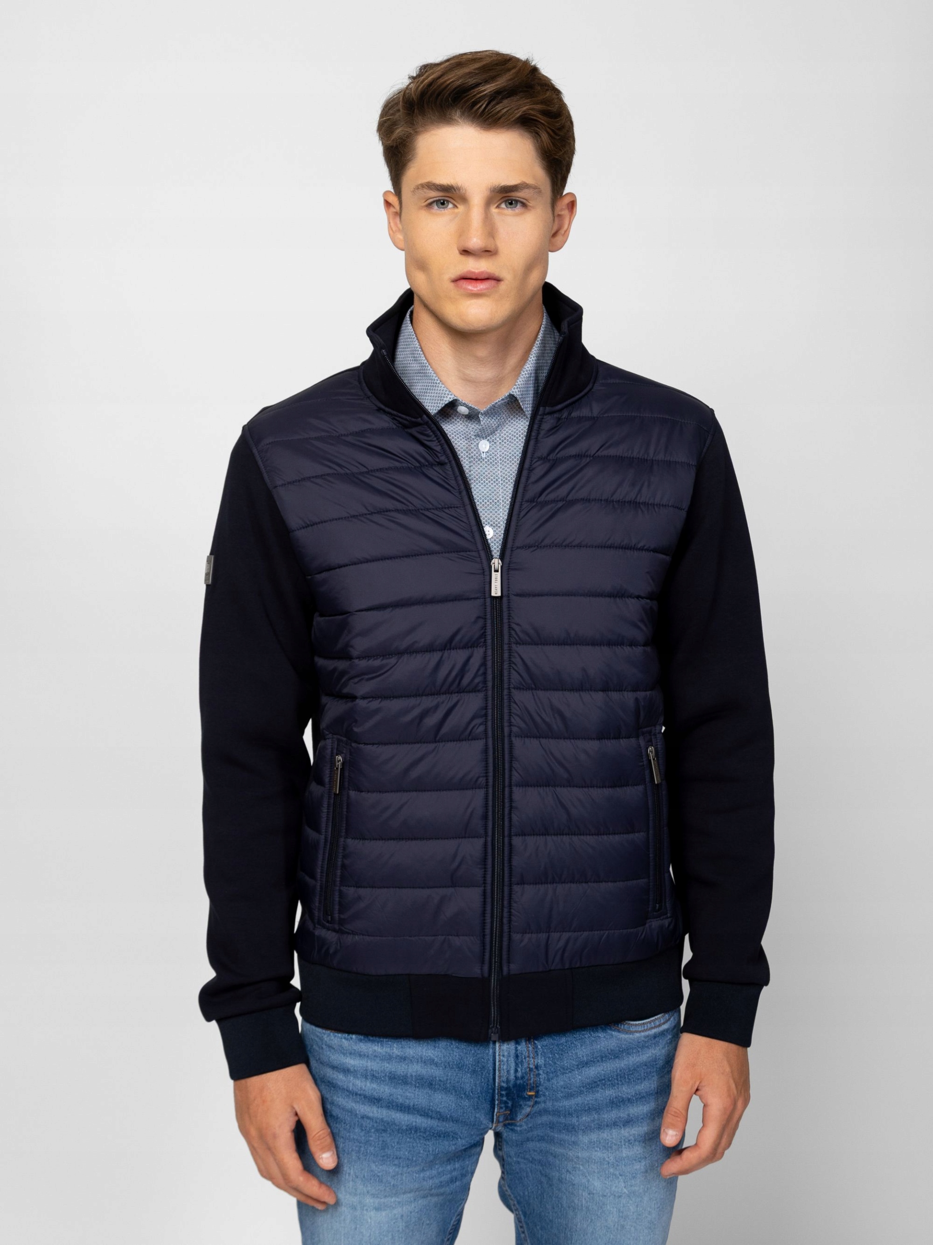 Heavy Tools Pánská Tepláková Mikina S Rozepínáním Tappa Navy, Tmavě Modrá, 3XL