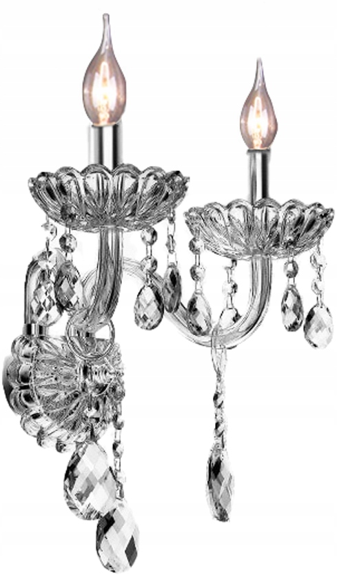 

Lampa Kryształowa Kinkiet Glamour Szkło Kryształ 2