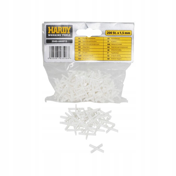 

Krzyżyki dystansowe 1,5 mm op.200 szt.