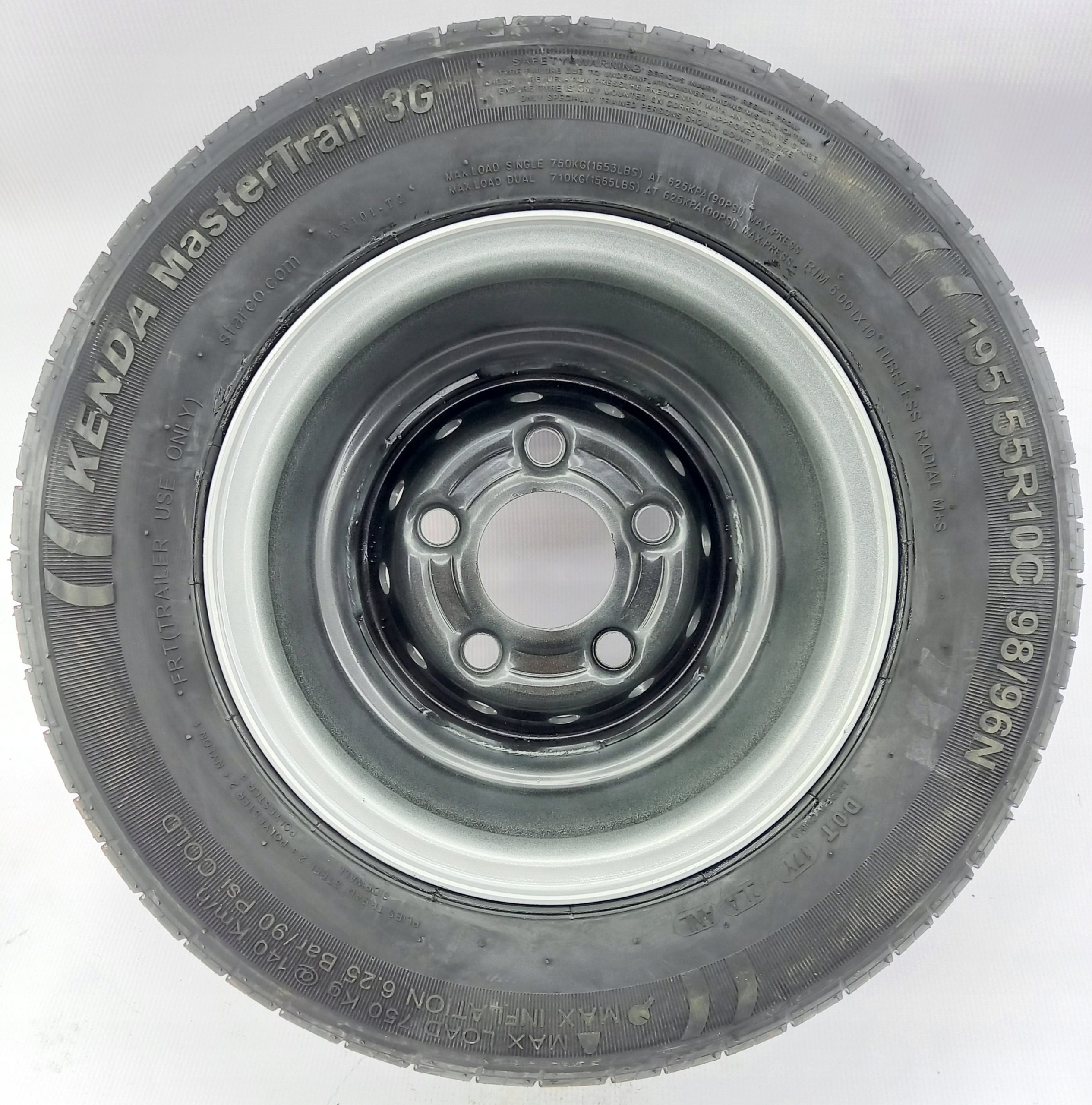 Kolo kpl 195 55 r10C wentylowane 10C 5x112 r10 6J Weight with packaging 5 5 kg