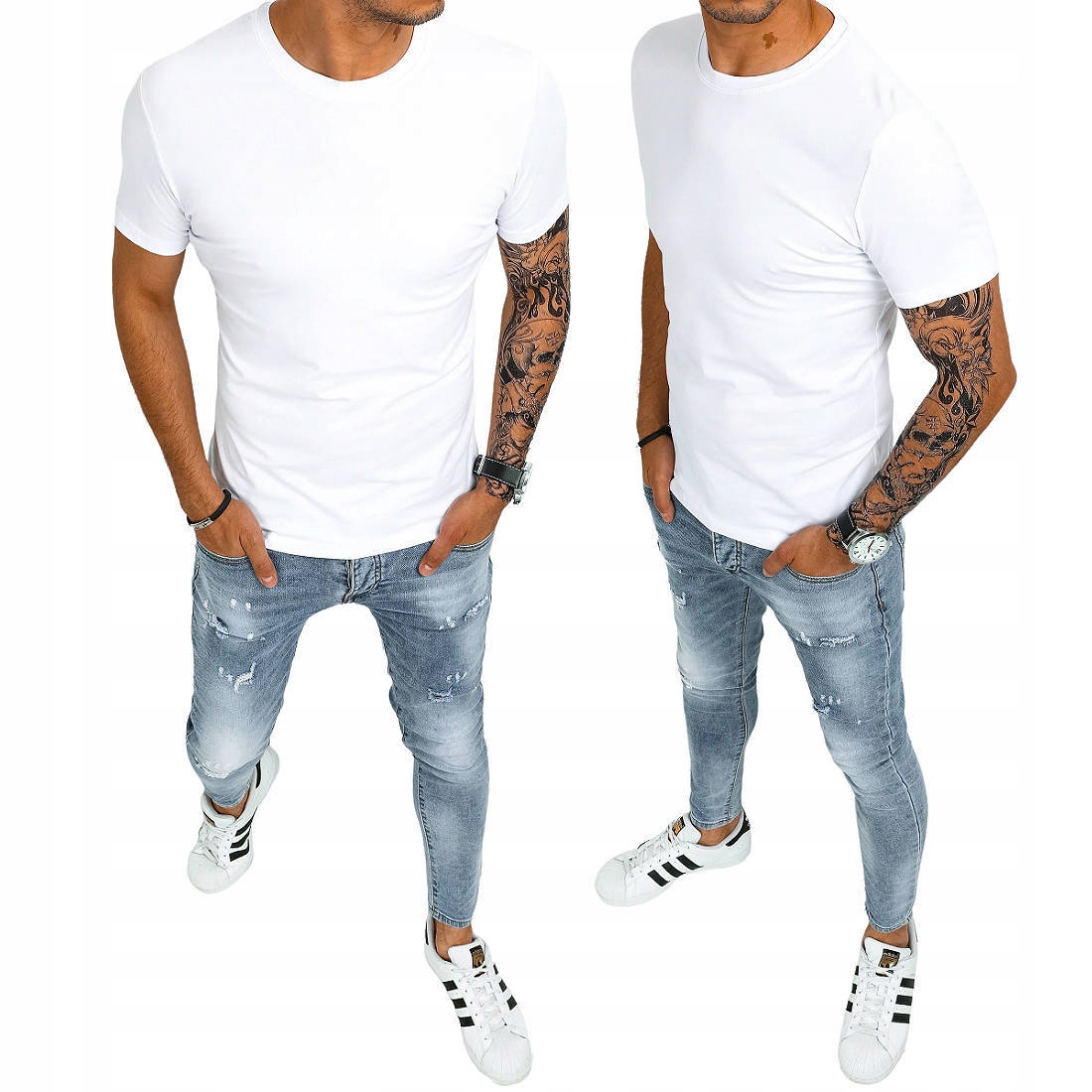 

Bawełniana Koszulka T-shirt Męski Basic roz. XXL