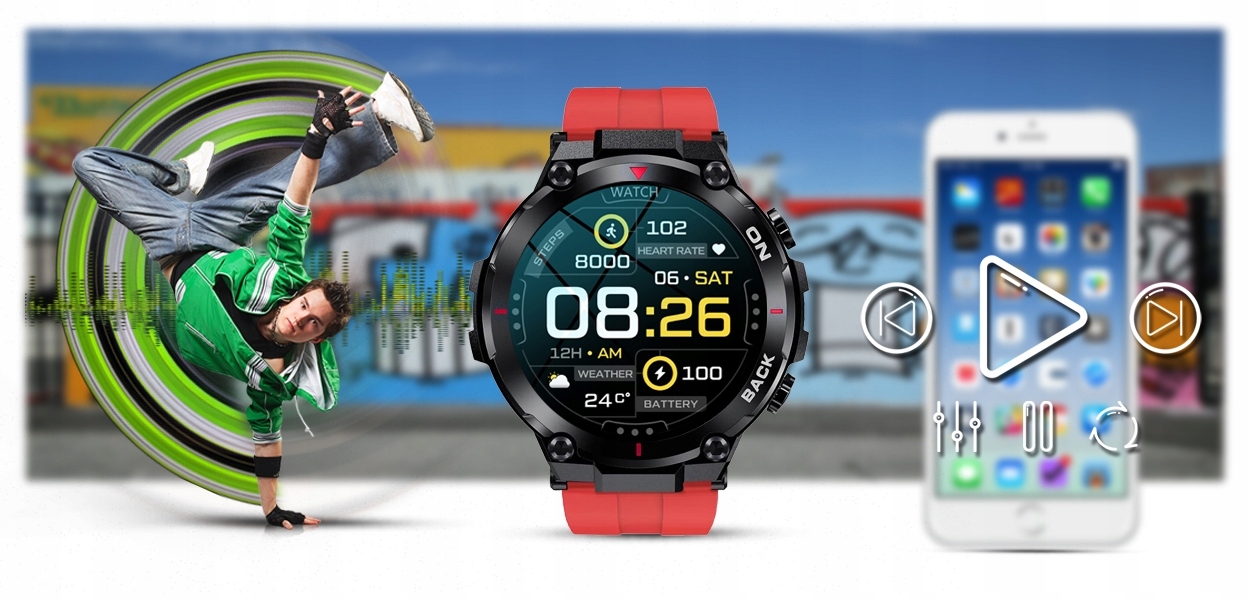 Smartwatch Gravity GT8-5 Rodzaj smartwatch