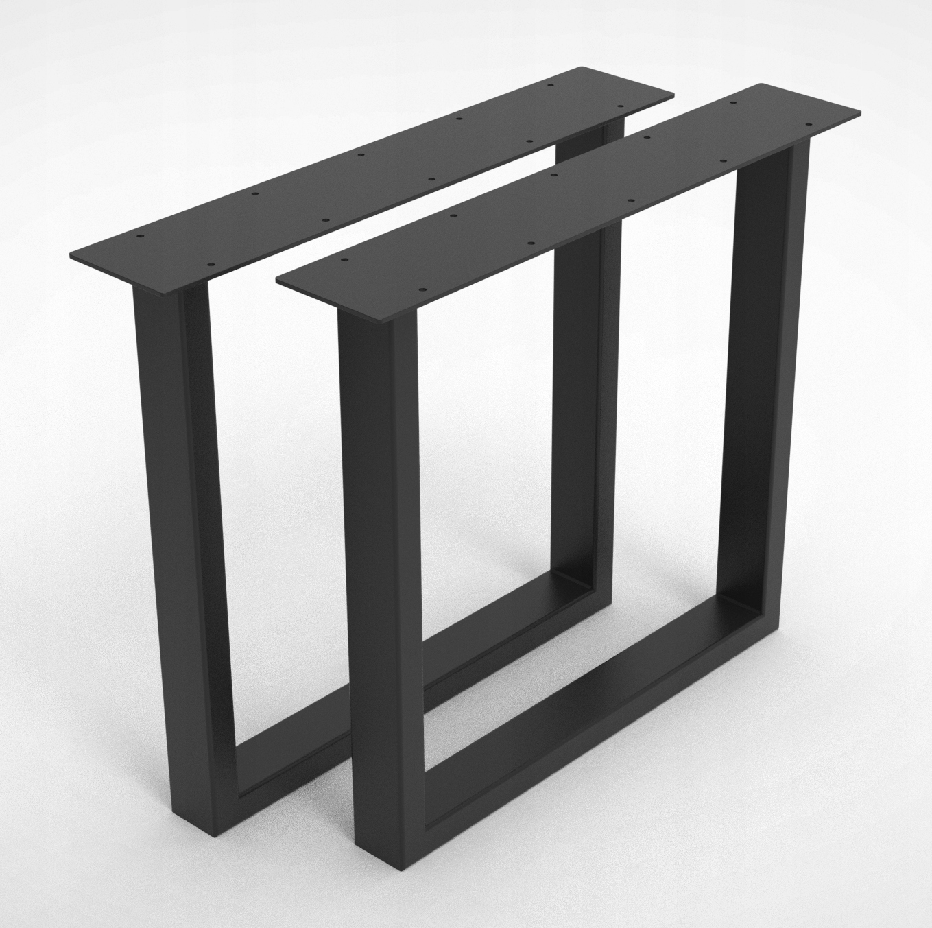 NOGI DO STOŁU 70x70cm METALOWE 80x40mm NOGA 2 SZT.