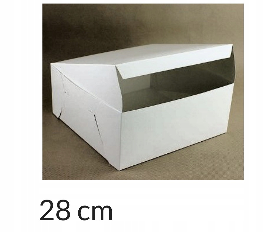 

Opakowanie Klejone 28x28x12 cm Białe pudełko