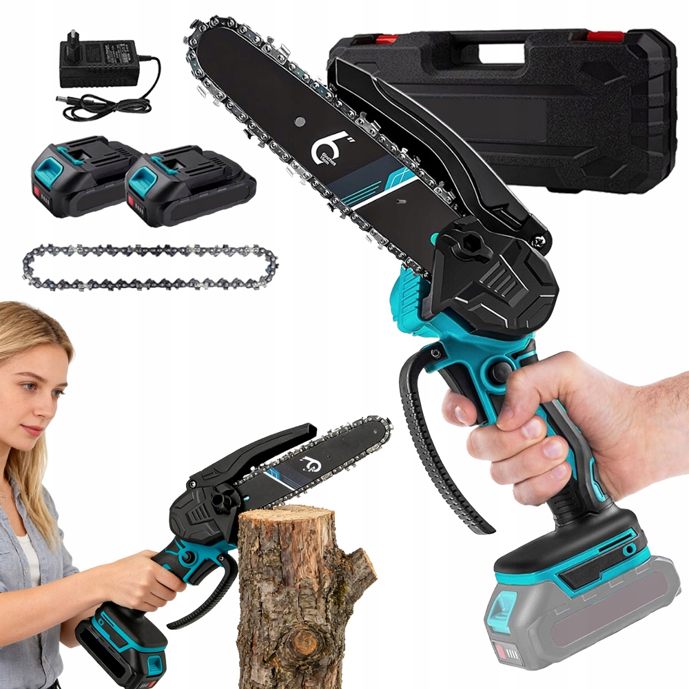 Piła Łańcuchowa Akumulatorowa 550 W Wysoka Mo Komplet Akcesoriów